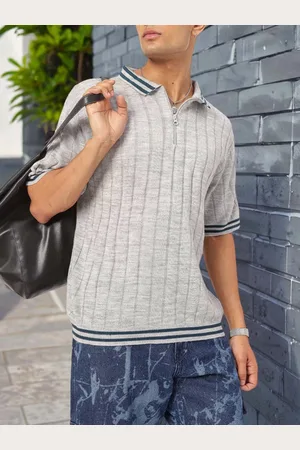 Kook N Keech Coastal Chic Knit Polo Neck T-shirt