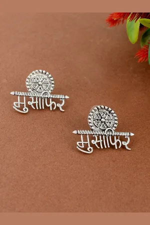 Silvermerc Designs Silver-Toned Classic Drop Earrings