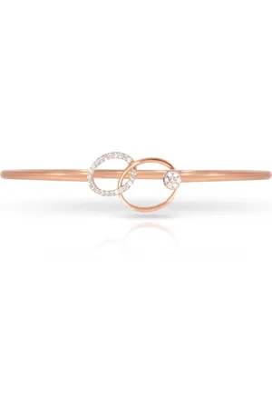BHIMA 18K BIS Hallmark 750 Purity Duo Loop Diamond Bracelet