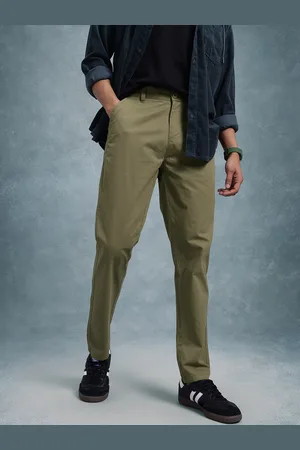 Roadster The Life Co. Men Regular Fit Pure Cotton Chinos
