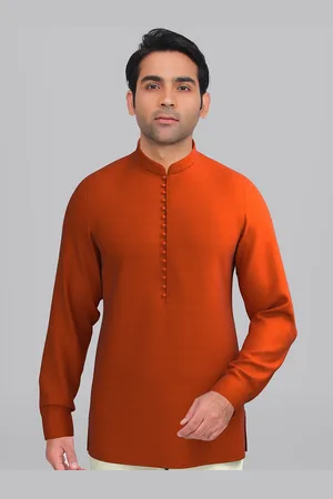 TheEthnic.Co Mandarin Collar Cotton Kurta