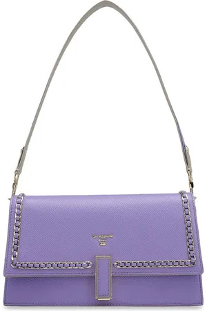 Da Milano Women Textured Structured Leather Shoulder Bag