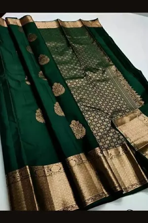 Saadhvi Woven Design Zari Pure Silk Kanjeevaram Saree