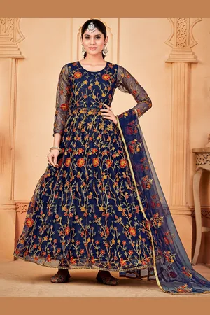 Atsevam Embroidered Semi-Stitched Dress Material