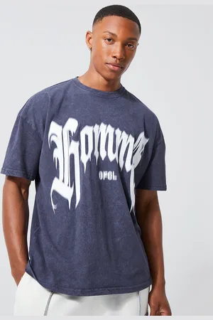 Boohoo Pure Cotton Typography Printed Oversized T-shirt