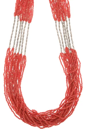 Bamboo Tree Jewels Red Handcrafted Necklace