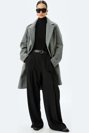 Koton Women Single-Breasted Overcoat