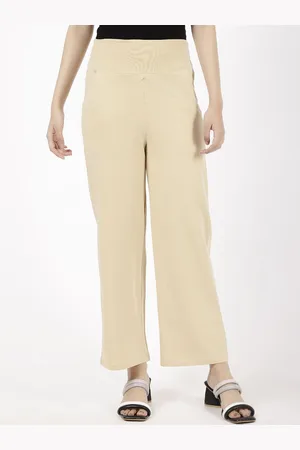 Spiffy Women Smart Loose Fit High-Rise Trousers