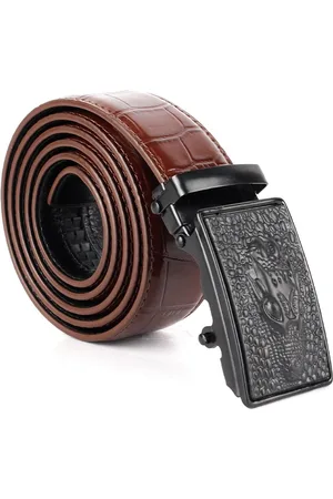 Cimoni Men Textured Autolock Formal Belt