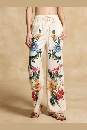 Kazo Women Floral Printed Trousers