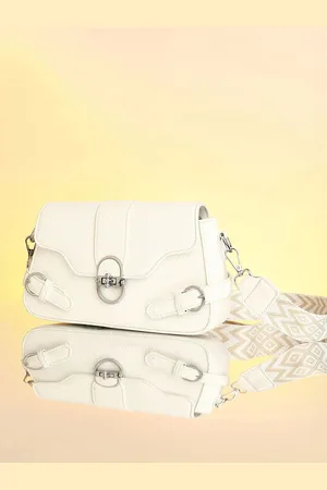 Campus Sutra Leather Structured Sling Bag