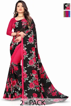 ANAND SAREES Floral Saree Pack of 2