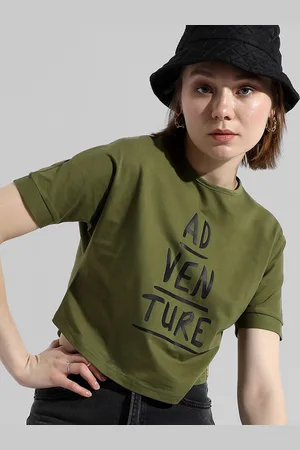 Campus Typography Printed Cotton T-shirt
