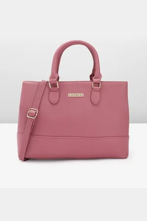 Caprese So;id Leather Structured Handheld Bag