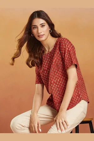 Fabindia Print Cotton Top