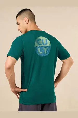 Cult Men Teal Brand Carrier Training Tshirt