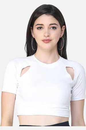 Cation Crop Top With Cut Out Detail