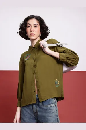 DressBerry Indie Blossom Printed Relaxed Fit Shirt