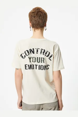 Koton Women Typography Printed Applique T-shirt
