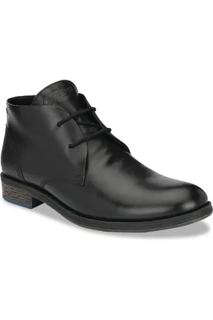 Delize Men Black Flat Boots