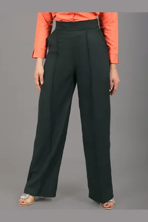 Blue Bird Women High-Rise Trousers