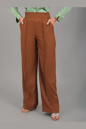 Blue Bird Women High-Rise Trousers