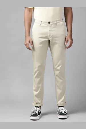 U.S. Polo Assn. U S Polo Assn Men Beige Slim Fit Trousers