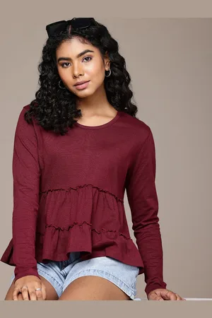 Roadster The Life Co. Long Sleeves A-Line Top