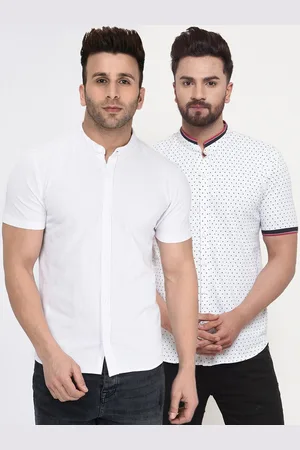 WILD WEST 2 Men White Classic Printed Casual Shirt