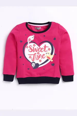 Eteenz Girls Printed Premium Cotton Sweatshirt