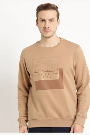 Indian Terrain Men Printed Cotton Sweatshirt