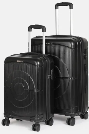 Teakwood Leathers Concentrix Set of 2 360-Degree Rotation Trolley Bag - 95L