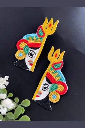 Digital Dress Room Beaded Classic Drop Earrings
