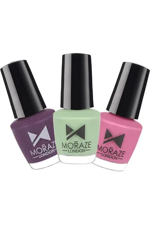 Moraze Set Of 3 Long Stay Glossy Nail Polishes-5ml Each