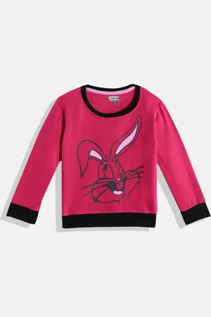 Eteenz Girls Pure Cotton Looney Tunes Printed Sweatshirt