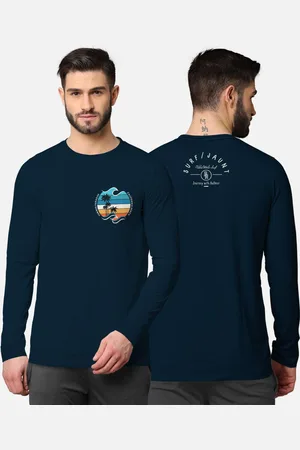 bullmer Men Blue Printed T-shirt