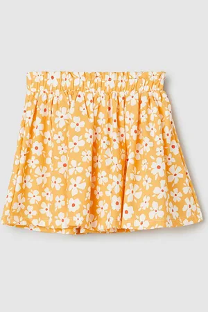 Max Collection Girls Printed Flared Mini Skirt