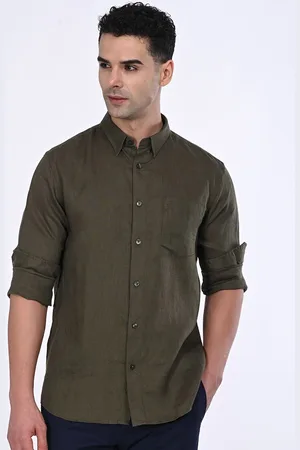 Indian Terrain Men Classic Slim Fit Opaque Casual Shirt
