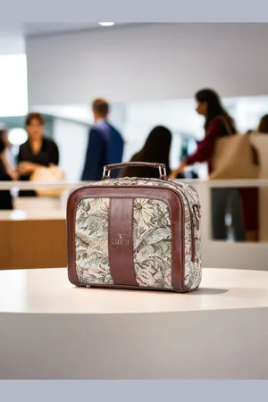 THE CLOWNFISH Women Elsie Floral Printed Structured Handheld Bag