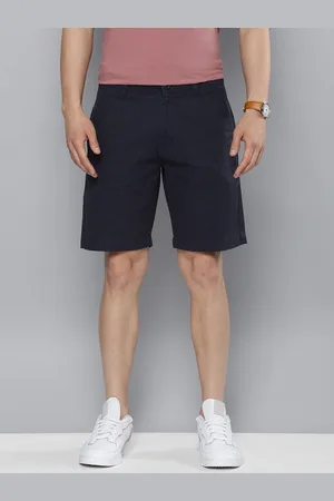 Mast & Harbour Men Navy Blue Solid Chino Shorts