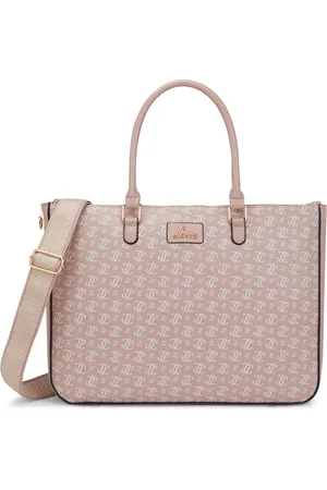 LAVIE Women Brand Logo Printed Structured Leather Shoulder Bag