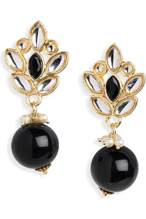HOT AND BOLD Gold-Plated Contemporary Drop Earrings