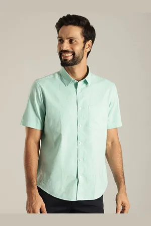 Indian Terrain Men Slim Fit Opaque Casual Shirt