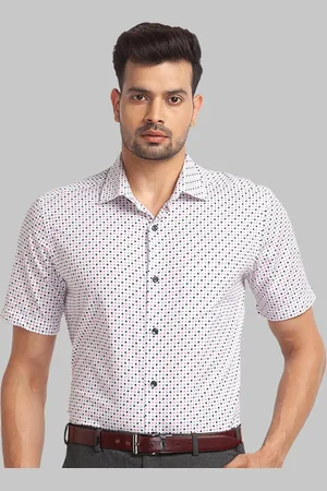 Park Avenue Men Purple Slim Fit Printed Casual Shirt