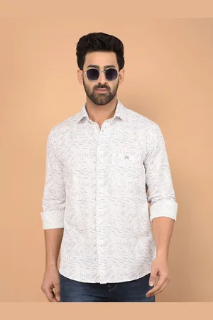 Crimsoune Club Men Classic Fit Tropical Printed Casual Shirt