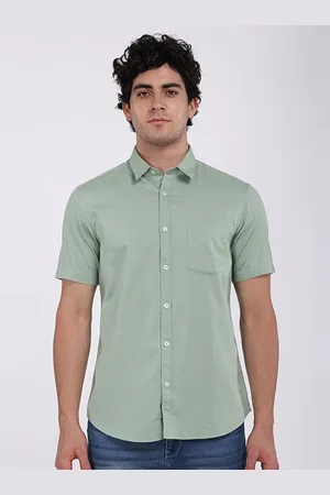 Indian Terrain Men Classic Slim Fit Opaque Casual Shirt
