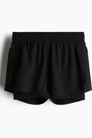 H&M Double-Layered Running Shorts With Dry Move