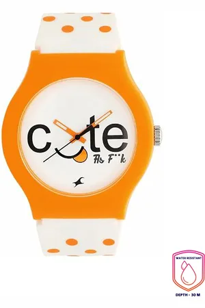 Fastrack Unisex White Dial & Straps Printed Analogue Watch 9915PP73