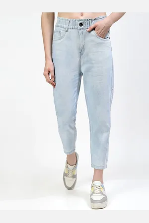 Cosmic Women Jogger Heavy Fade Stretchable Cropped Jeans