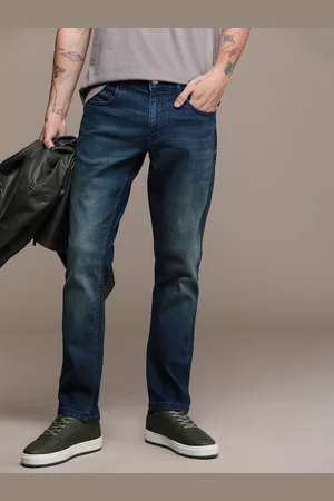 WROGN Men Straight Fit Light Fade Stretchable Jeans